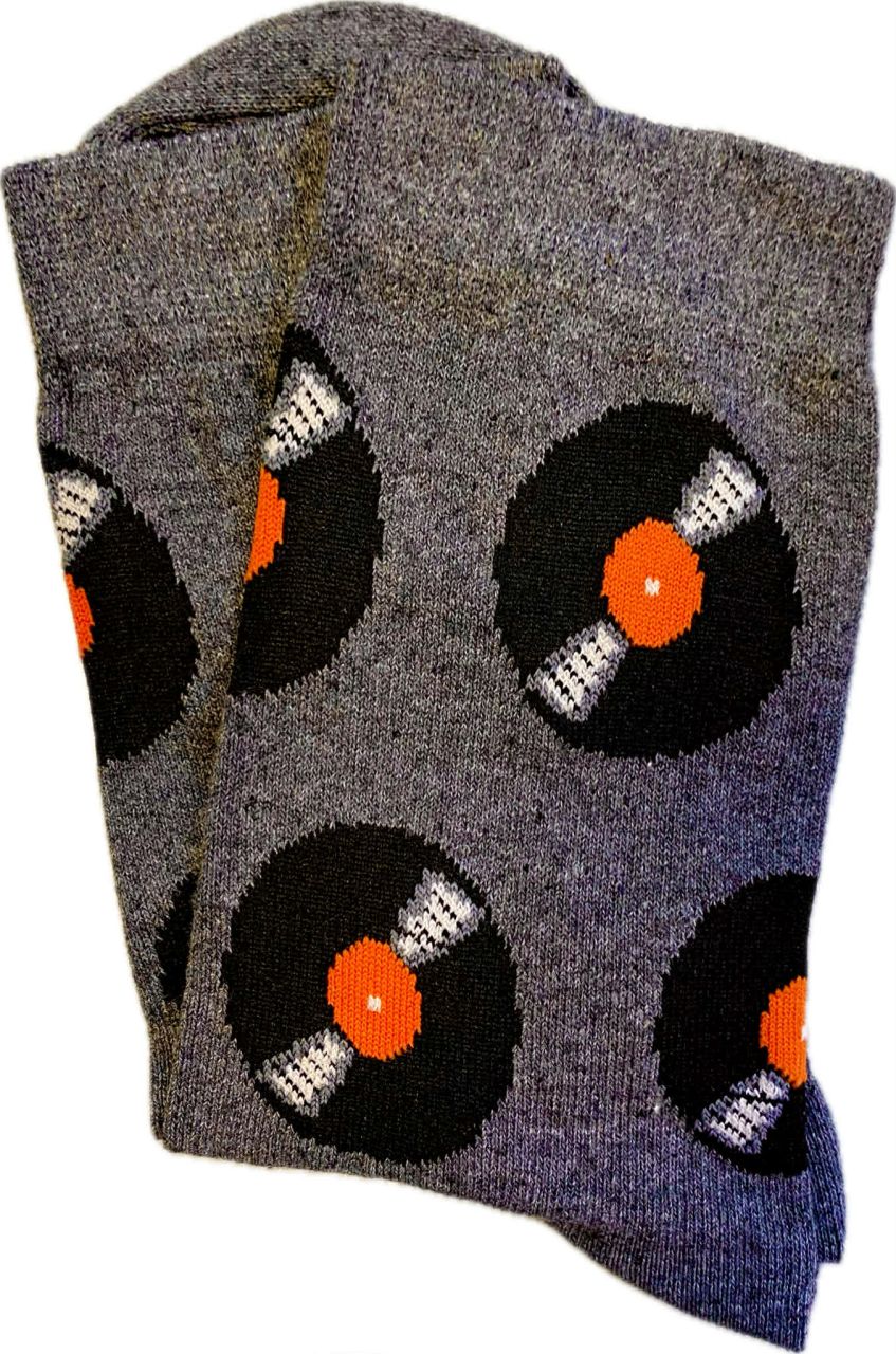 Yvonne HI-FI bakelit lemez mintás bokazokni